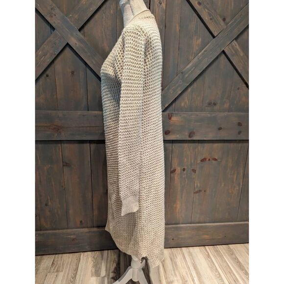 Rue21 Sweater Cardigan Women's Small Tan Knit Oversized Large Open Soft - Picture 2 of 8